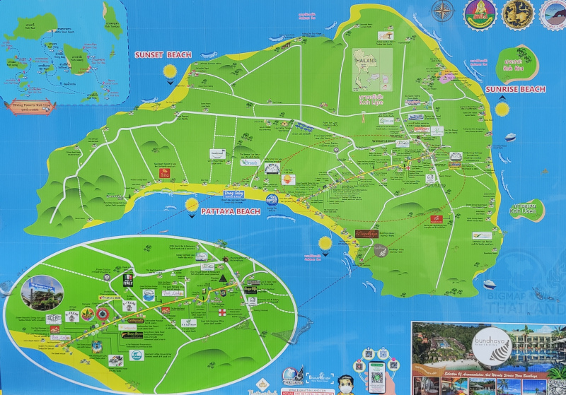 Koh Lipe tourist map